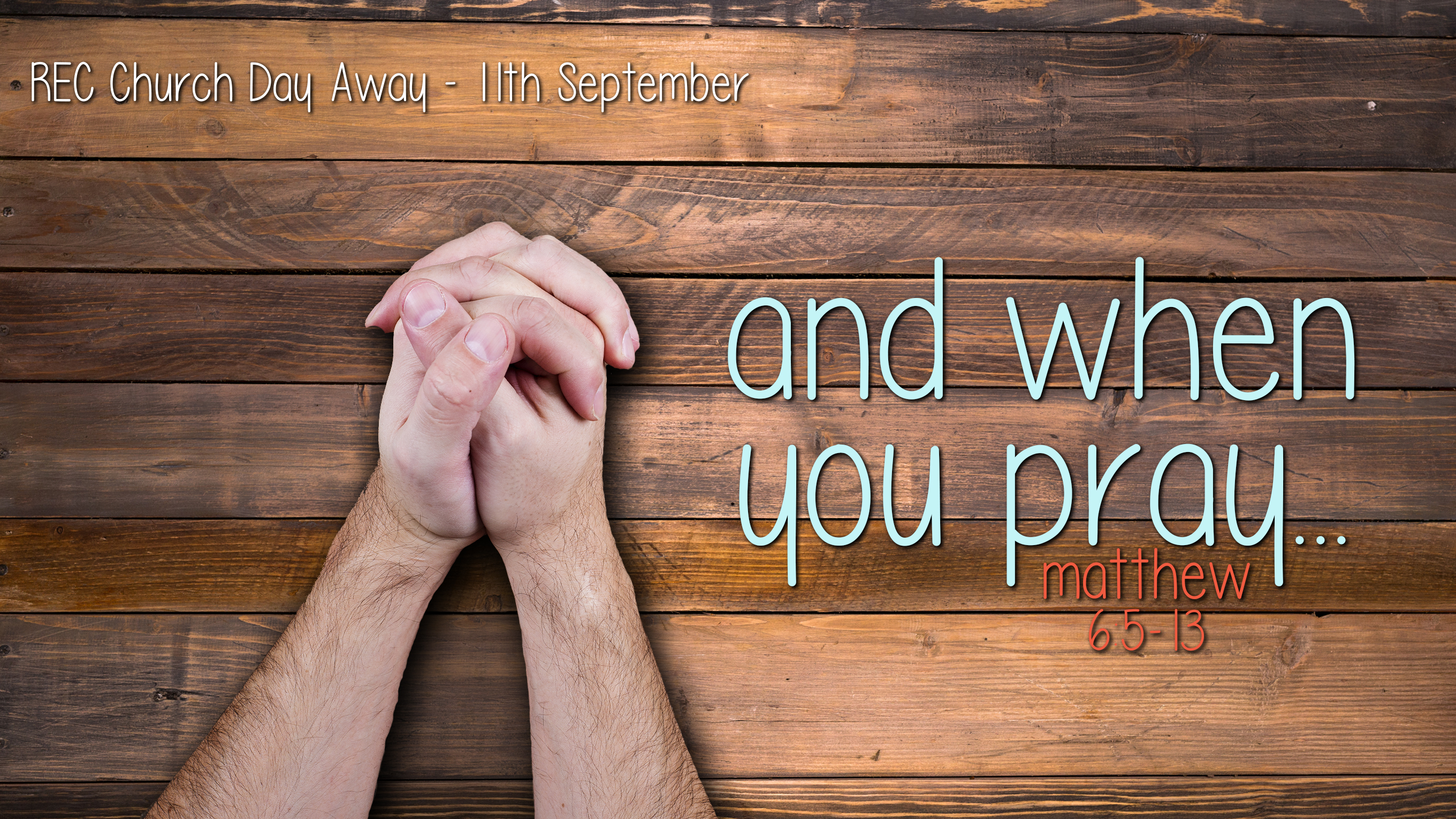 And When You Pray...